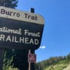 Start of Burro Trail in Breckenridge