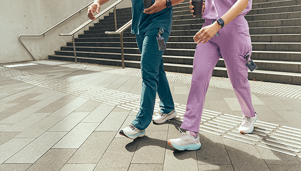 Brooks walking shoes.